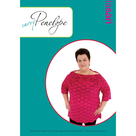 E-Book - "curvyPenelopé" Shirt mit gerafftem Ausschnitt Gr. 48-58